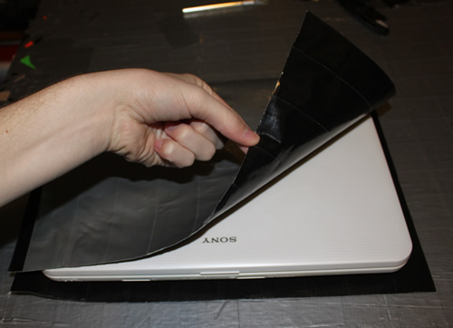 Duck Tape Laptop Bag Step 2
