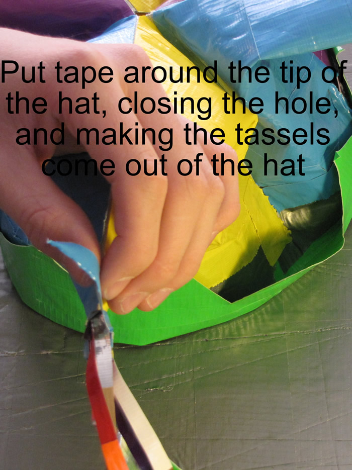 Duck Tape Jester Hat Step 27